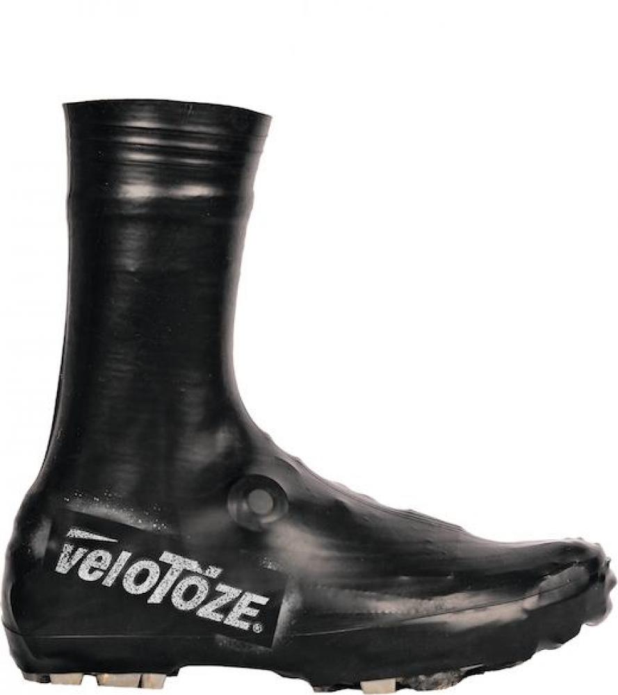 VeloToze Überschuh Gravel/MTB lang S schwarz - wasserdichter Wetterschutz für MTB-Schuhe