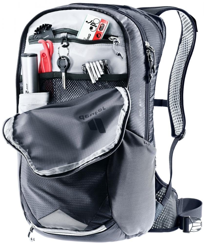 Deuter Race Air 14+3 Fahrradrucksack 14 Liter Black - Extrem leichter Bike-Rucksack mit Aircomfort