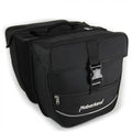 Haberland Doppeltasche schwarz, praktische Fahrrad-Gepäckträgertasche.