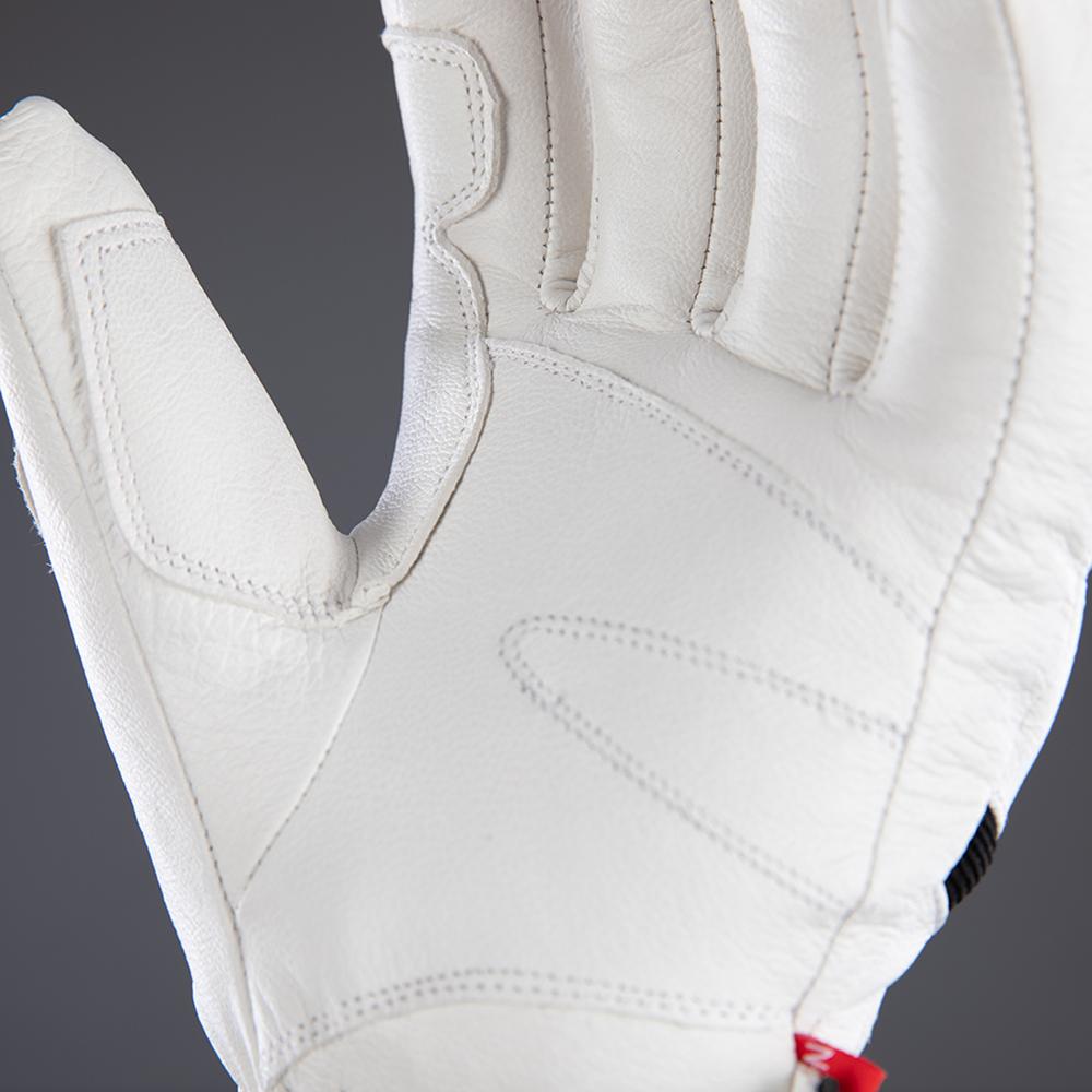 CHIBA Super Race - wasserdichte, winddichte Radhandschuhe, Größe 8, weiß