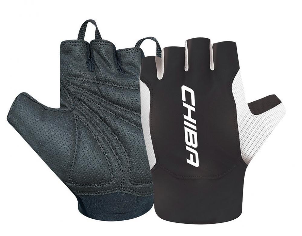 Chiba Handschuhe Mistral kurz Gr. L / 9, schwarz/weiß
