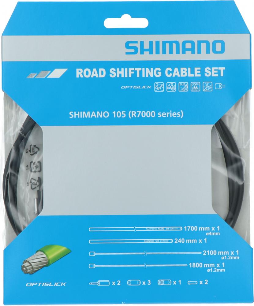 SHIMANO Schaltzug-Set 105 OPTISLICK Schaltzug - 105, Schwarz