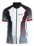 CHIBA Team Shirt - Radsport-Trikot, atmungsaktiv, schwarz, XXL