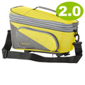 Racktime Talis Plus 2.0 Trunkbag, gelb-grau, 15 Liter Fahrrad-Gepäckträgertasche mit Schultergurt.