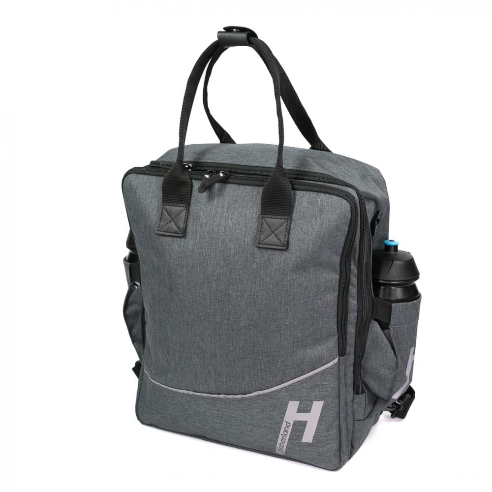 Haberland Bike-Rucksack More Than Work anthrazit - vielseitige Gepäckträger-Tasche und Rucksack