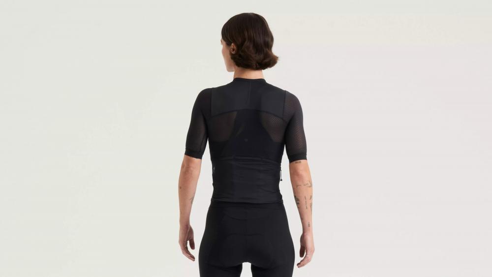 PRIME LT JERSEY SS WMN BLK M - Leichtes Damen Kurzarm Trikot Schwarz Größe M