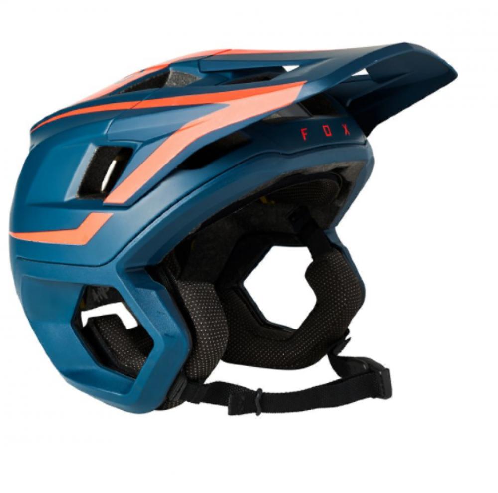 FOX Helm DROPFRAME PRO CE Trail Helm dark indigo rot L