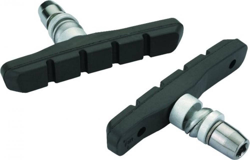 Jagwire Bremsschuhe Mountain Sport für V-Brake 70 mm Schwarz - zuverlässige Allwetter-Bremsleistung