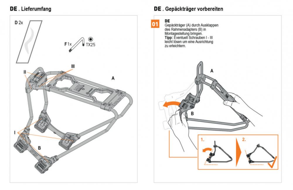 SKS Infinity Universal Gepäckträger mit MIK-Adapter Aluminium schwarz