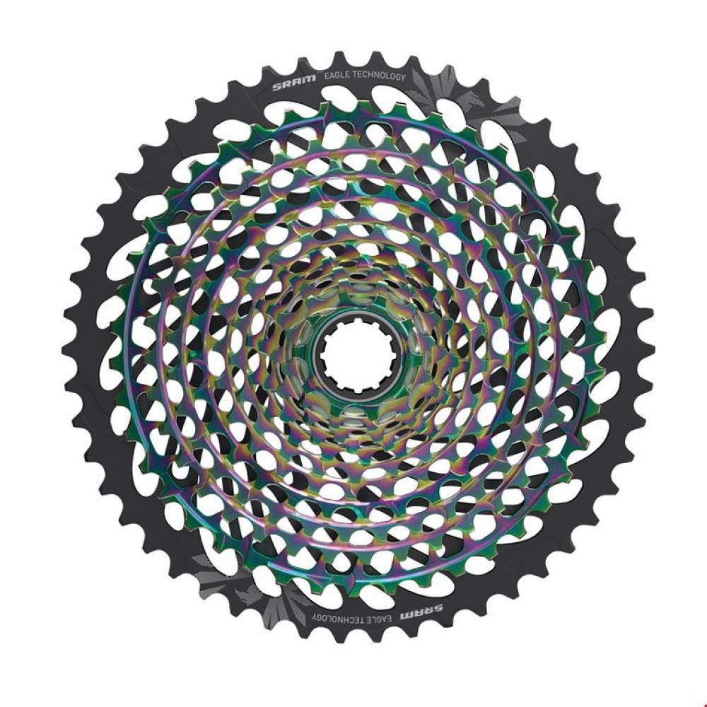 SRAM XG-1299 Eagle Technology X-Glide Kassette 10-50T in Regenbogen-Optik