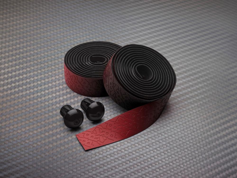 PRO Lenkerband Pursuit Team, PU, 3mm, Standardlänge, Schwarz-Rot faded - maximaler Grip & Komfort