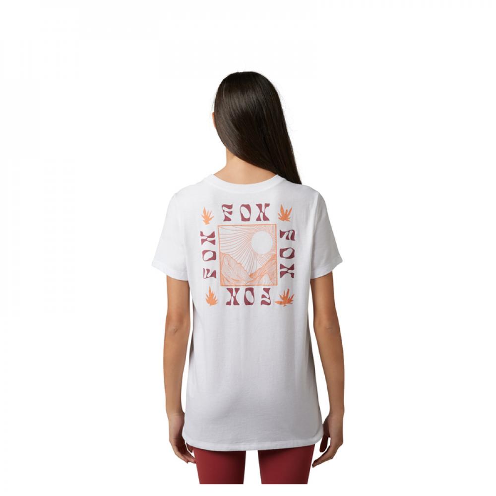 FOX Hinkley Damen T-Shirt Größe XS - Weiß, Relaxed Fit