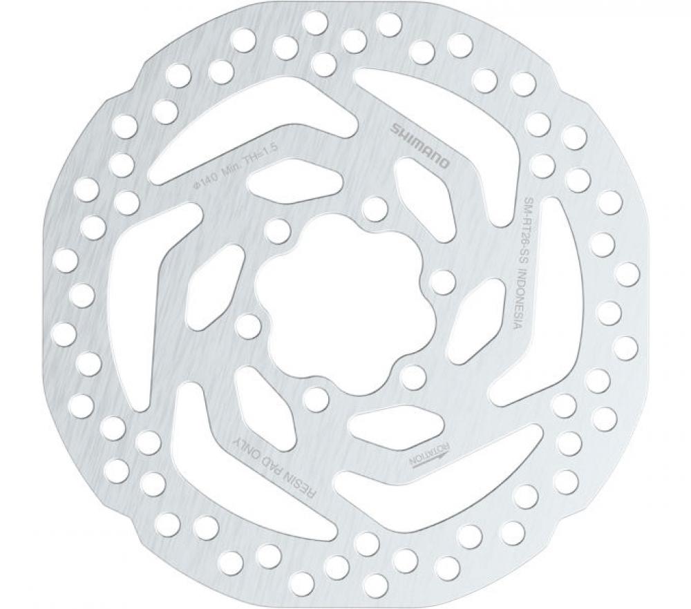 SHIMANO Bremsscheibe SM-RT26 140mm, 6L Bremsscheibe - 140mm, 6L
