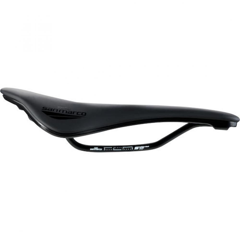 Selle San Marco Sattel Shortfit 2.0 Sport 140 x 255 mm Schwarz - leistungsstarker Rennradsattel