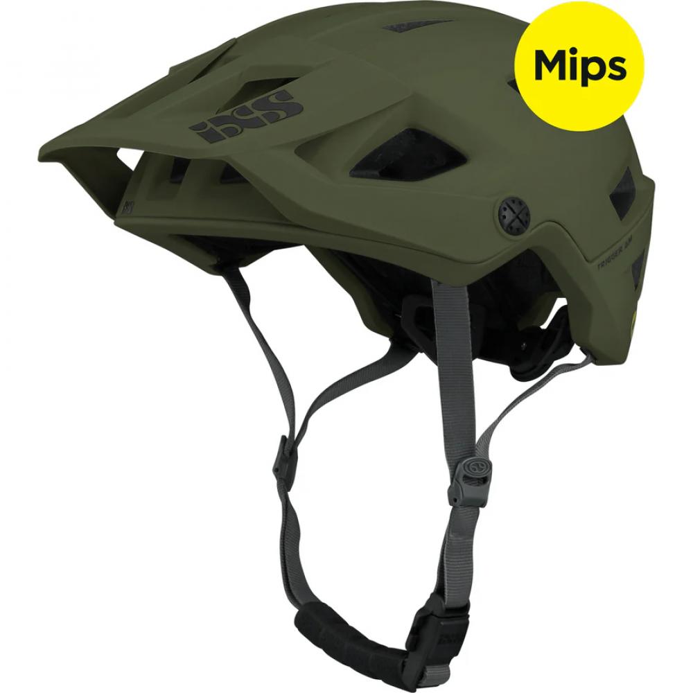 IXS Sports Division iXS Trigger AM MIPS helmet M/L olive - sicherer All-Mountain-Helm