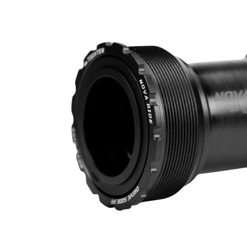 Nova Ride Innenlagerschalen T47_77A V2.0 - Shimano 24 mm, schlankes Design, schwarz