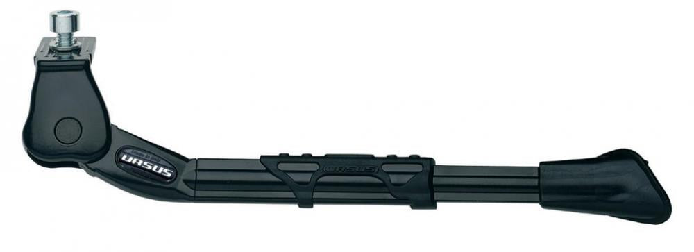 Ursus King Seitenständer für 24-28 Zoll Fahrräder, schwarz, verstellbar aus Aluminium.