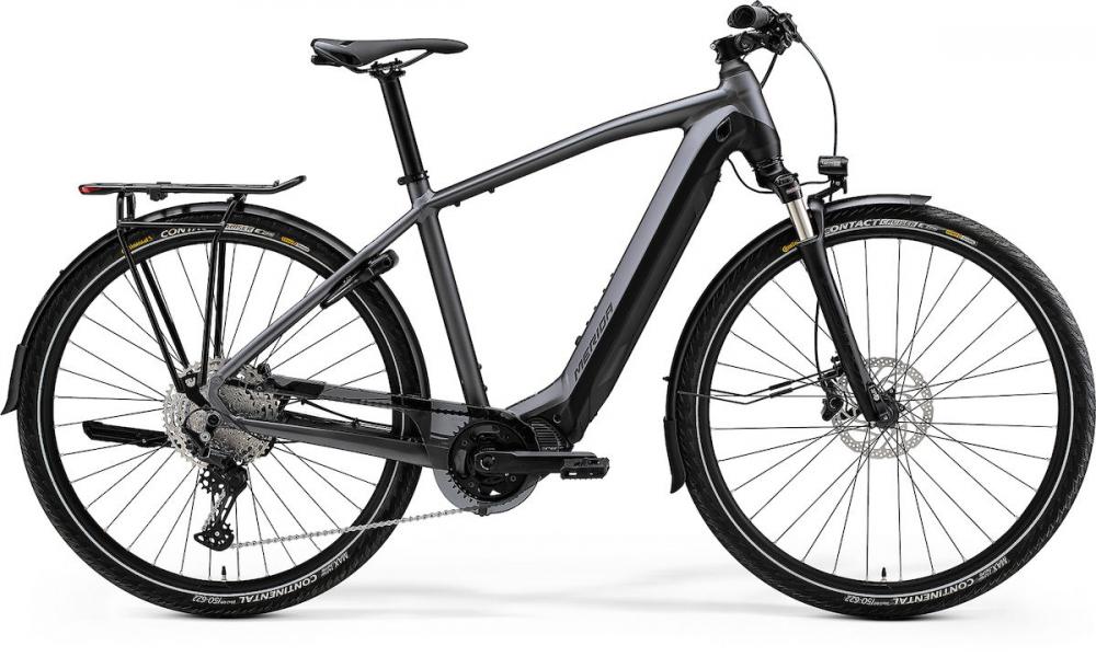 Merida eSPRESSO 500 EQ EP2 XS (43) Anthrazit/Schwarz - komfortables E-Trekkingrad