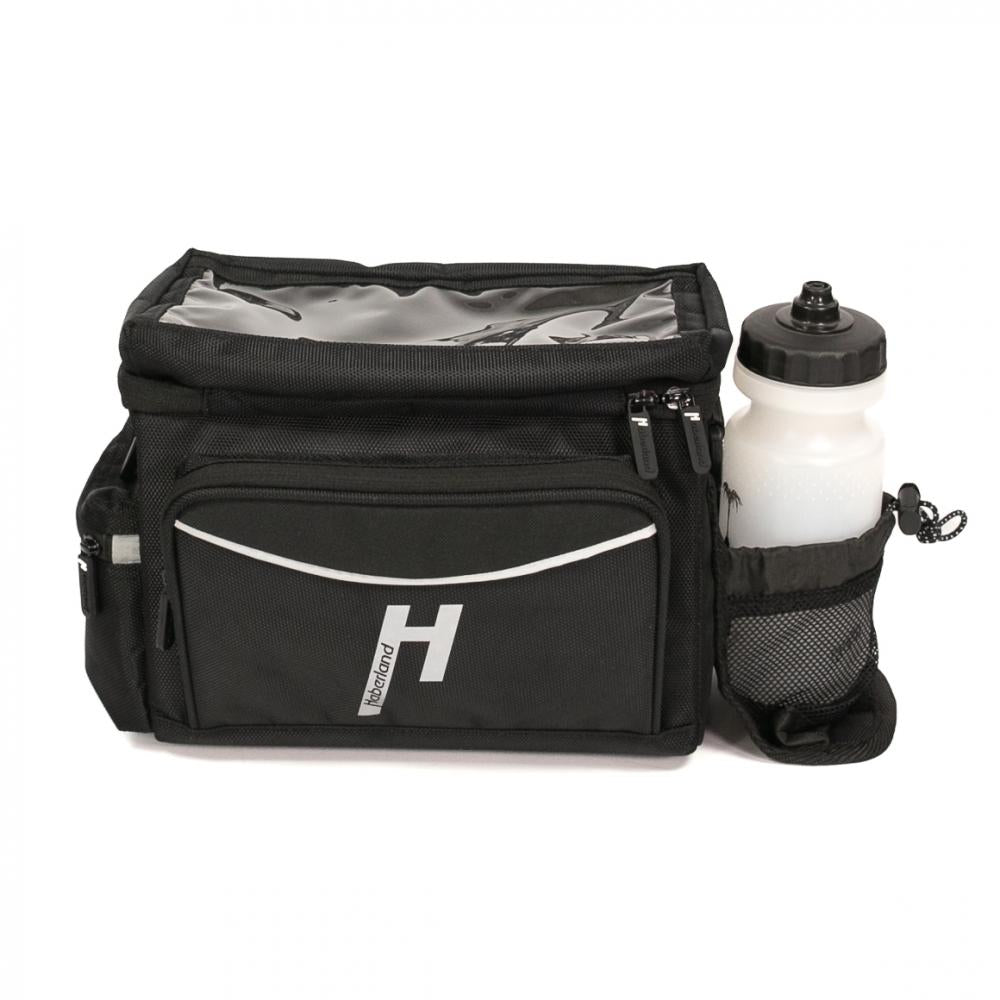 Haberland Lenkertasche 8l Max schwarz - geräumige Lenkertasche für Alltag und Tour