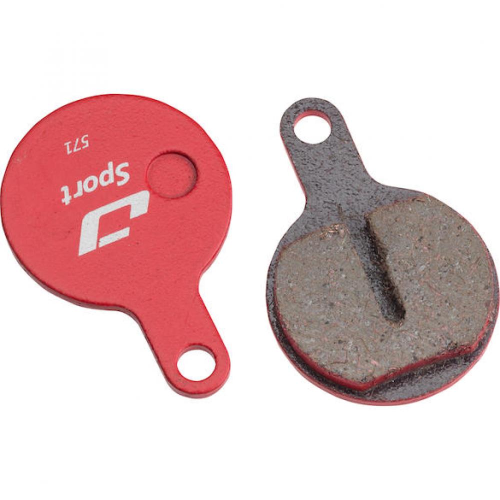 Jagwire Bremsbeläge Disc Sport Semi-Metallic Tektro/TRP Rot - Allround-Bremsleistung