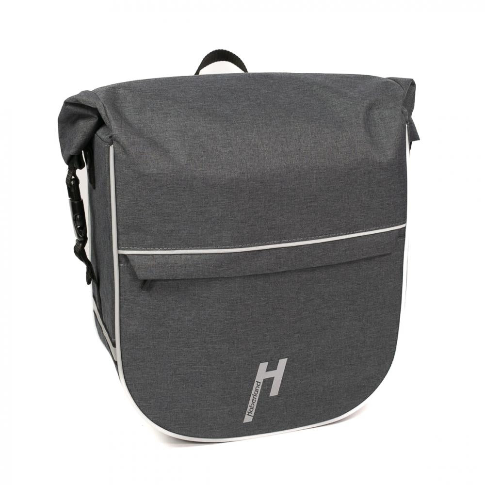Haberland Frontträger-Tasche eMotion anthrazit/reflex - stabile Fronttasche für KLICKfix