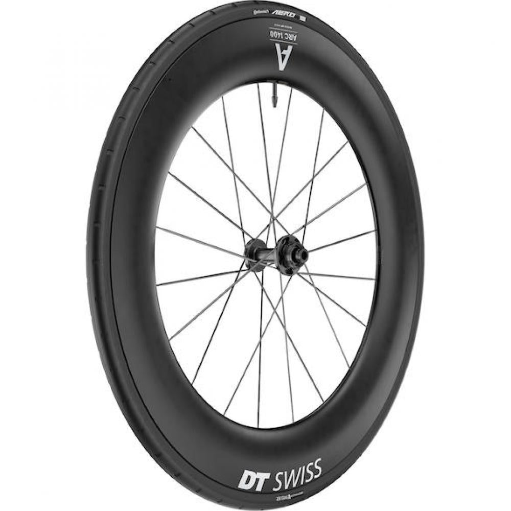 DT Swiss ARC 1400 Dicut 85 Carbon Laufrad 28 Zoll (622x22mm) - Aerodynamisches Rennrad Laufrad mit 85mm Felgenhöhe - Laufräder Road Disc