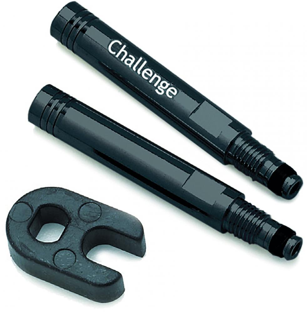 Challenge Ventilverlängerung SV 55 mm Schwarz - 2er Set mit Schlüssel