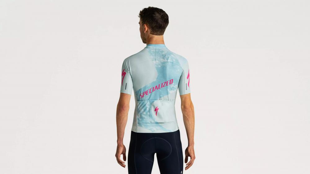 FOUNDATION SBC FOUNDATION GRAPHIC JERSEY SS MEN SEA/RBLPNK FOCAL XS - Radtrikot kurzarm