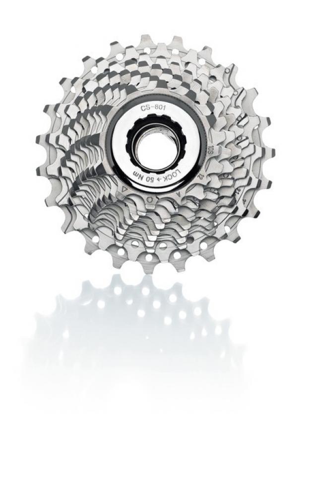 Campagnolo Veloce 9-fach Fahrrad Zahnkranz-Kassette 12-23 Zähne, silber, mit Lockring CS-801.