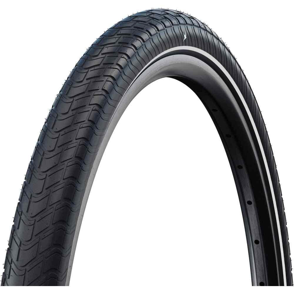Schwalbe Motion Big Apple 50-559 Schwarz/Reflex - komfortabler City-/Trekkingreifen mit Pannenschutz - Drahtreifen