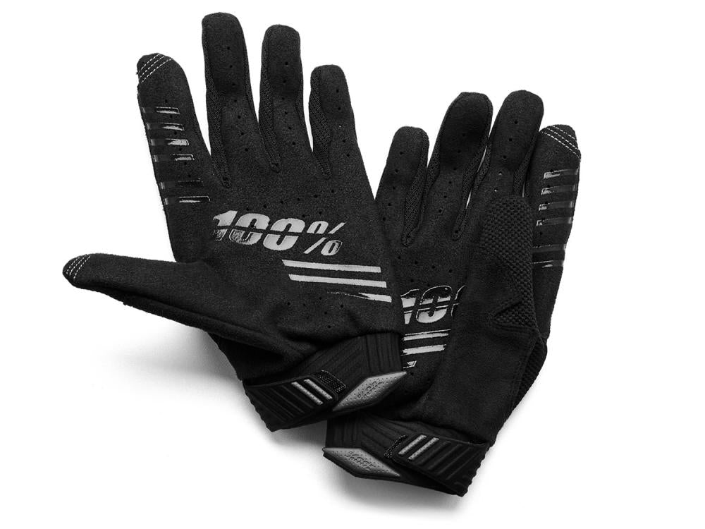 100% R-Core Gloves S black - Downhill-Handschuhe mit maximalem Grip und Schutz