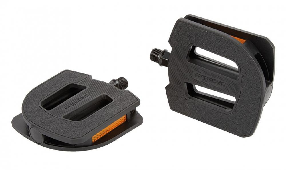 Humpert Kunststoffpedal Ergotec EP-S schwarz 9/16 Zoll mit Reflektoren