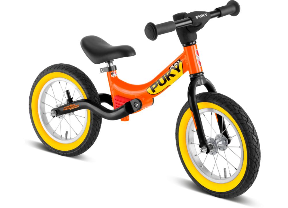 PUKY LR RIDE Splash Aluminium-Laufrad 12 Zoll - Hinterradfederung - Luftbereifung - Orange