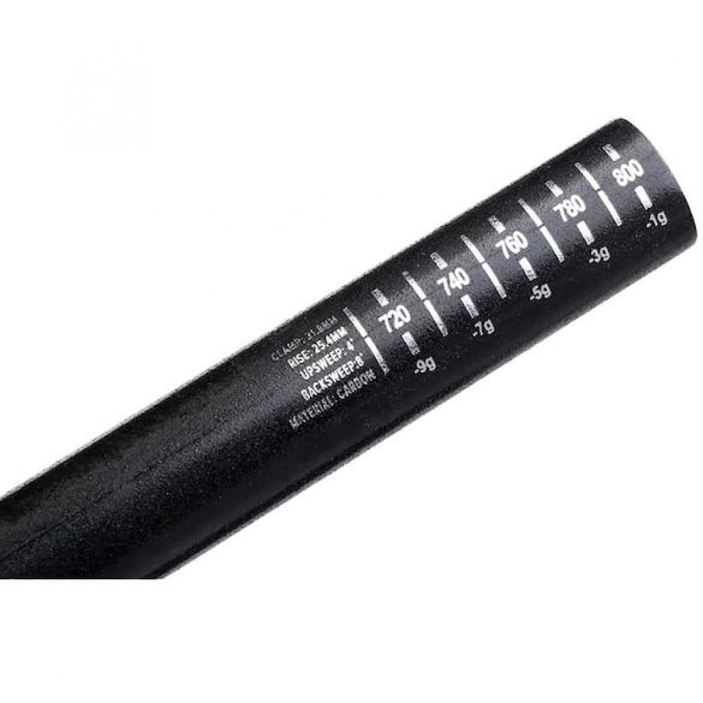 Protaper Lenker Carbon C25 35 x 810 mm Schwarz/Chrom - ultraleichter MTB-Carbonlenker