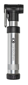 Crankbrothers Gem S Handpumpe inkl. Rahmenhalter silber