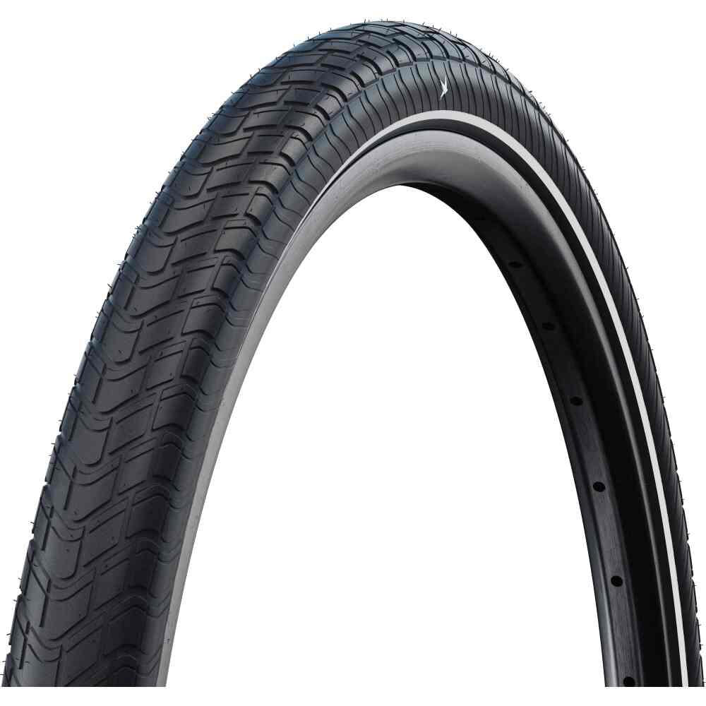 Schwalbe Big Apple 24 Zoll (55-507) Drahtreifen Schwarz Reflex - Ballonreifen für Komfort & Sicherheit