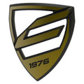 Centurion Steuerrohrplakette 45 mm Ocker/Schwarz - hochwertige Steuerrohr-Dekoration