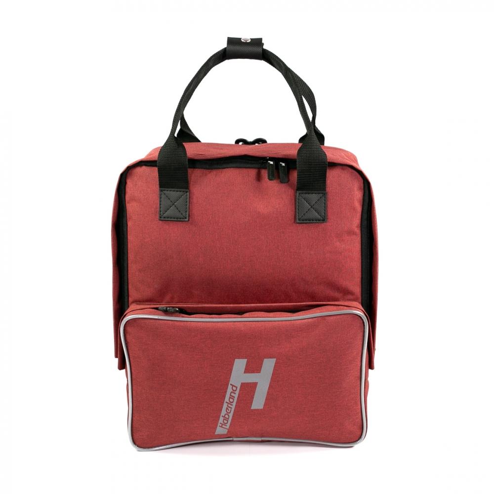 Haberland Bike-Rucksack More Than School schwarz/rot - smarter Schul- & Alltagsbegleiter