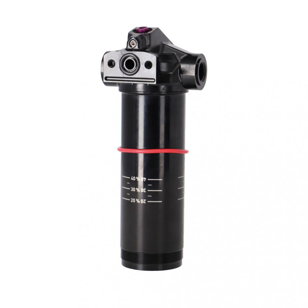ROCKSHOX Vivid C1+ Dämpfer Body Trunnion 57.5, schwarz, mit Sag-Markierungen und rotem O-Ring für Mountainbikes.