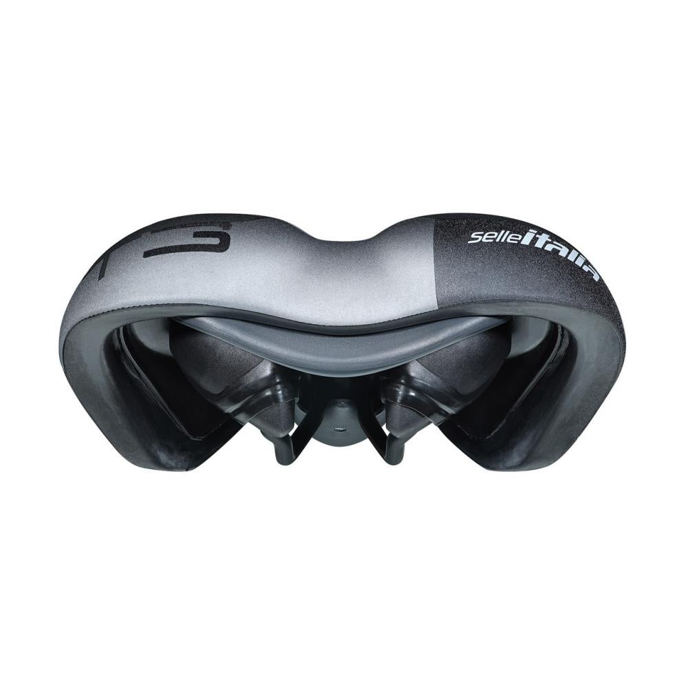 Selle Italia T 3 Flow S2 City-/Touring-Sattel 210 × 267 mm, Soft-Tek / Light Gel, Flow-Aussparung