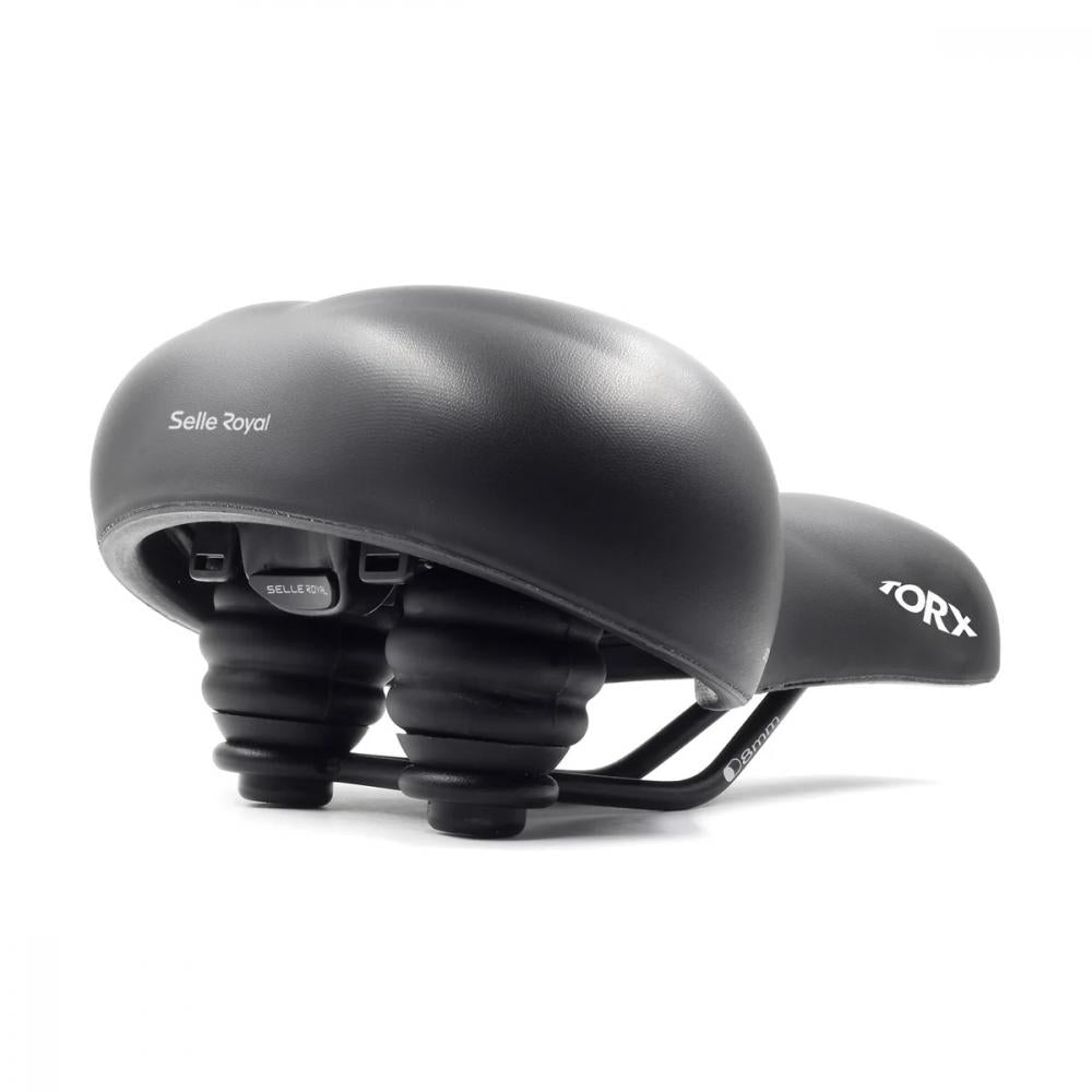 Selle Royal Torx Premium Fahrradsattel schwarz, stoßabsorbierend, ergonomisch für hohen Komfort und relaxed Sitzposition.