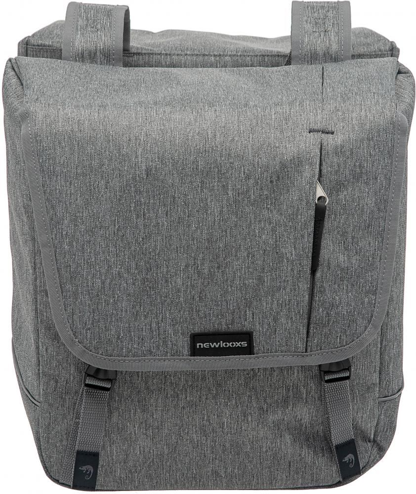 New Looxs Doppelpacktasche Nova Double Grey 2 x ca. 18 l Grey - geräumige, wetterfeste Lösung