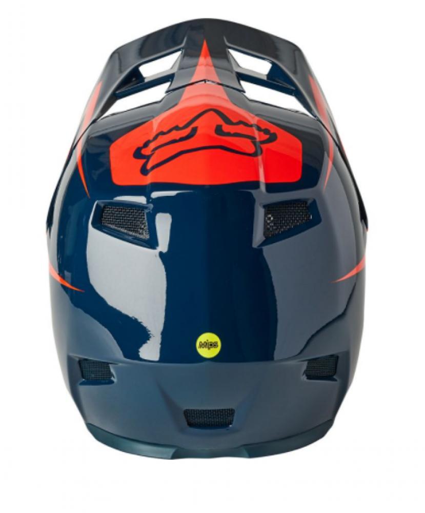 FOX Helm RAMPAGE COMP REPEAT CE CPSC Full Face Schutz Helm dark indigo XS