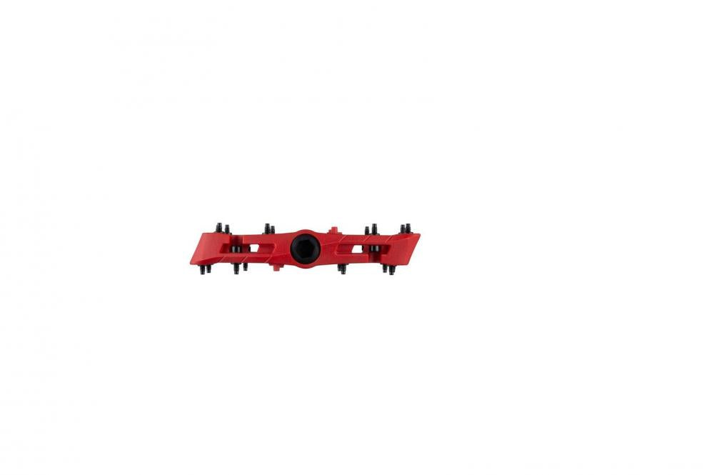 Race Face Chester Small Plattform-Pedal, red - robustes MTB-Pedal mit sicherem Grip
