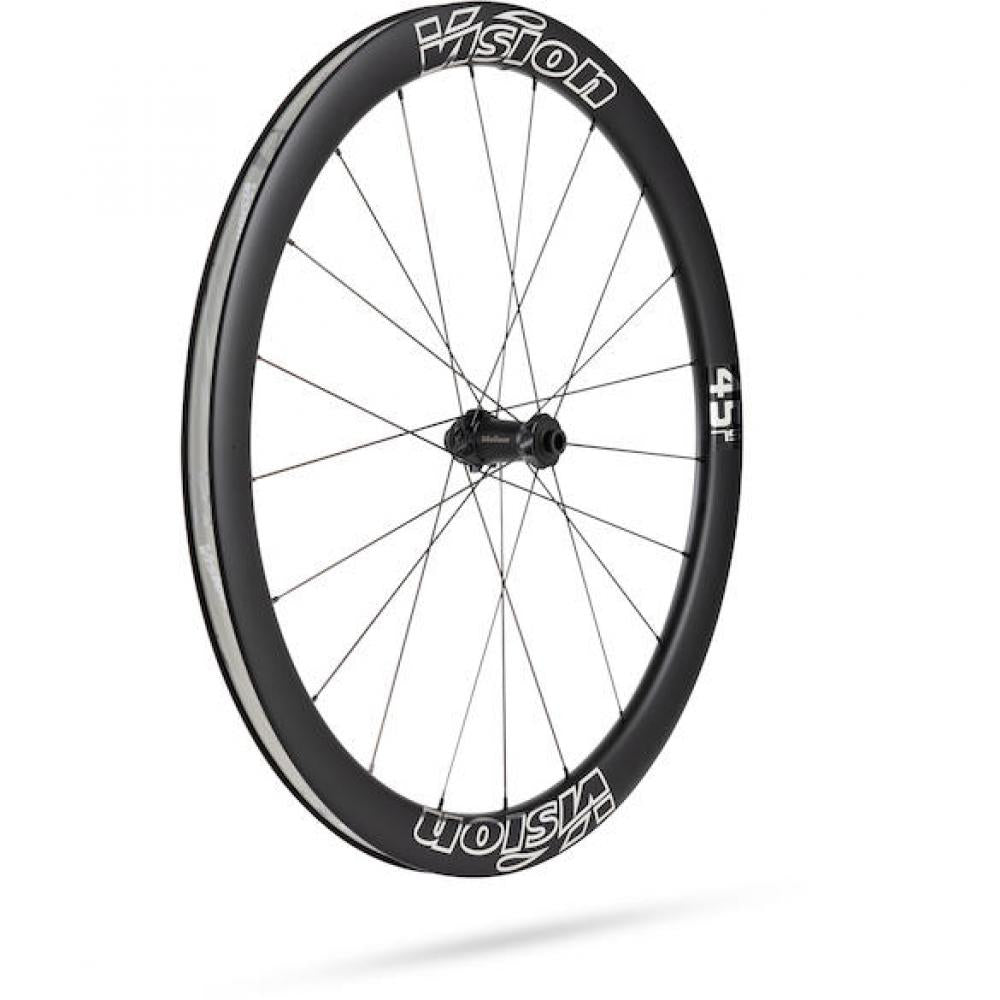 Vision Laufradsatz Metron 45 SL Disc 622x21x45 mm Schwarz/silber - aerodynamischer Carbon-Performance-Satz