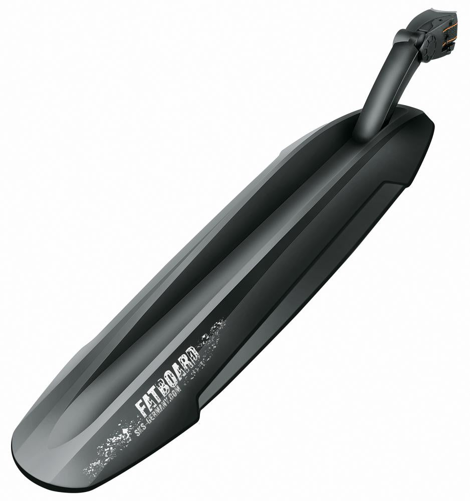 SKS Schutzblechset Fat Board Schwarz - Robuste MTB Steckschutzbleche für Fatbikes, vorne & hinten, einfache Montage, optimaler Spritzschutz