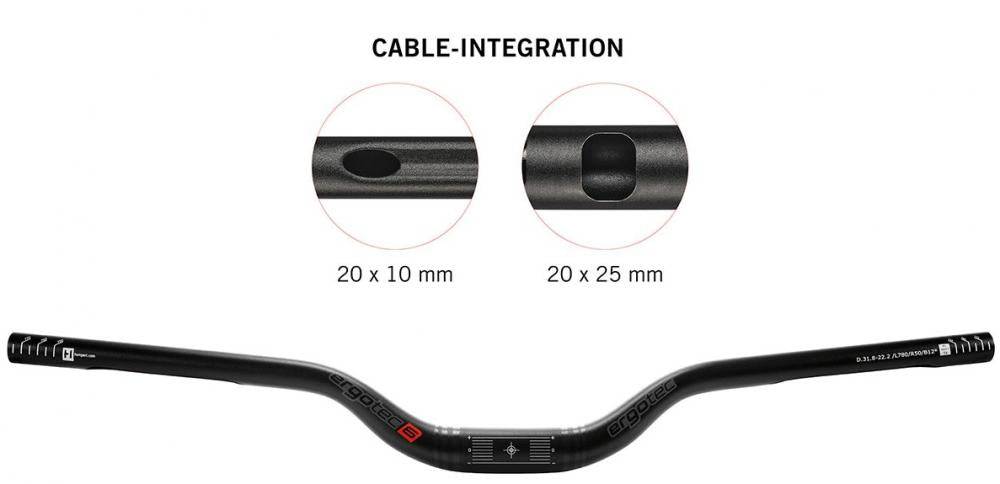 rennrad lenker riser Ergotec Riser Bar 50 I MTB-Lenker 35mm