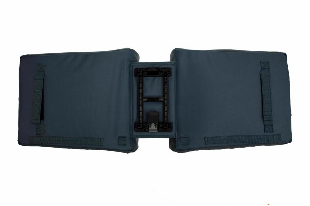 New Looxs Doppelpacktasche Tulum MIK Grey Green Grey - alltagstaugliche Fahrrad-Doppeltasche