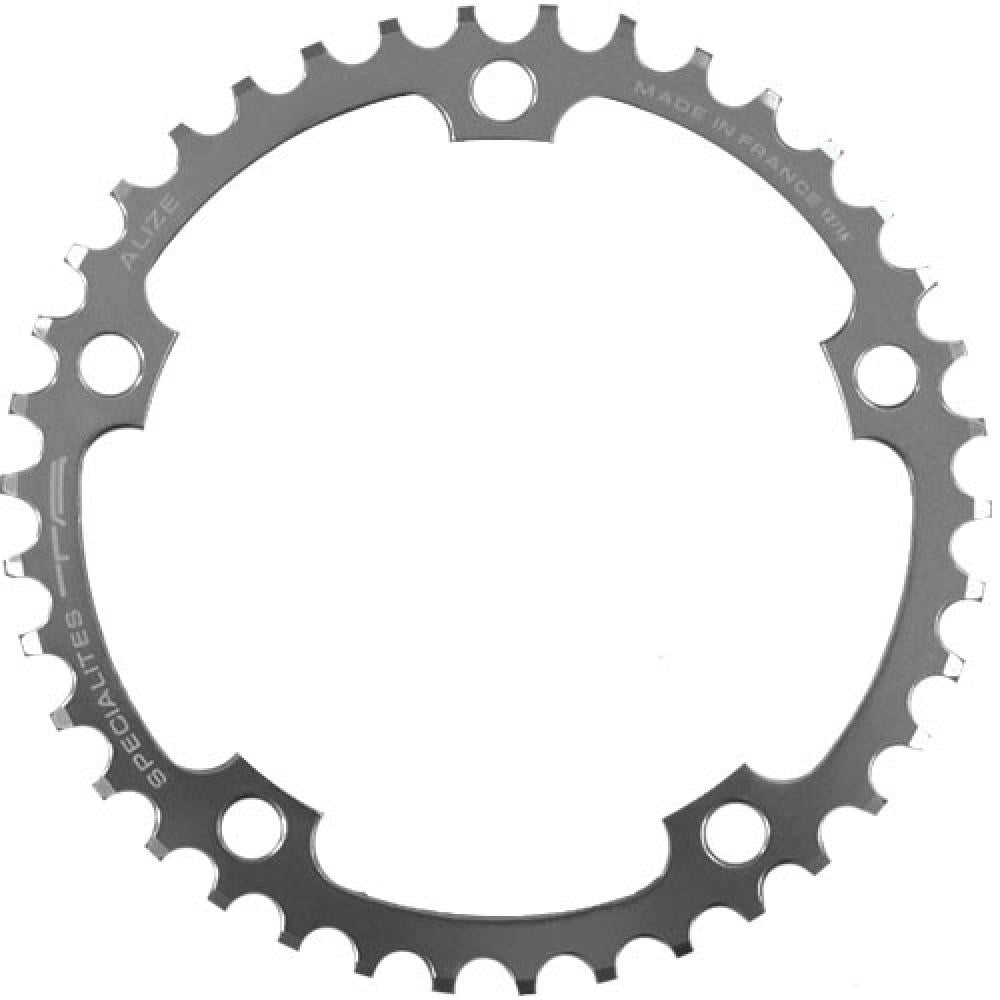 TA Alizé Fahrrad Kettenblatt 40 Zähne, silber, 130mm Lochkreis, 9/10-fach.