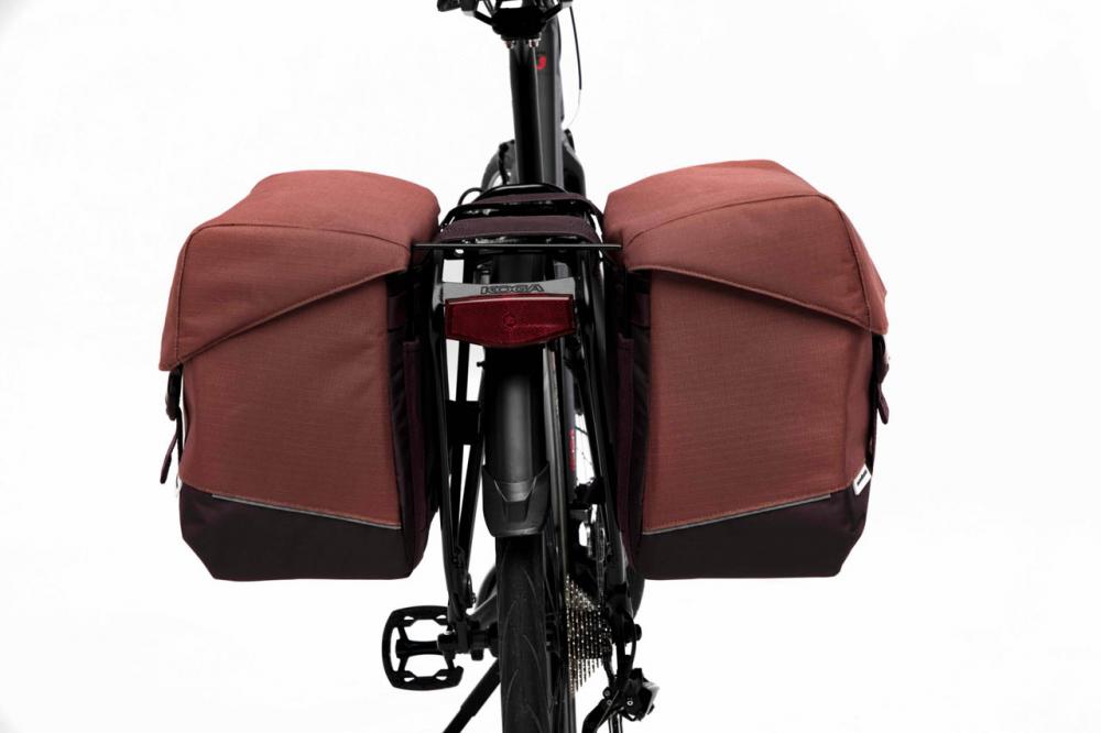 New Looxs Doppelpacktasche Oslo Joli Burgundy/Rust 37L Burgundy - viel Stauraum für Alltag & Tour